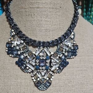 BCBG MaxAzria  Elegant Crystal Statement Necklace